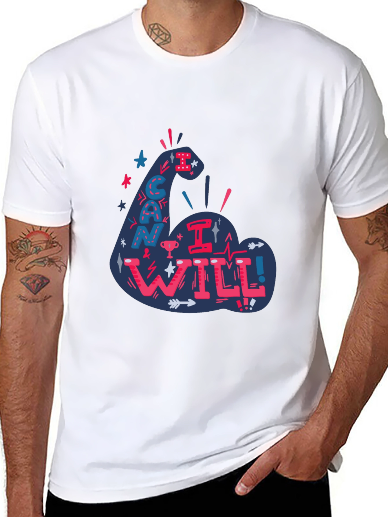 I Can I Will T-Shirt - Motivational Graphic Tee