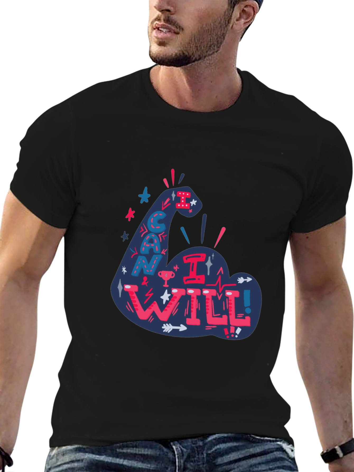 I Can I Will T-Shirt - Motivational Graphic Tee