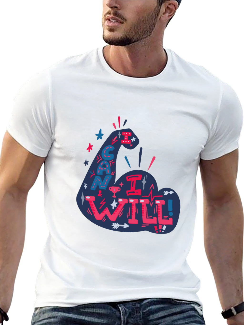 I Can I Will T-Shirt - Motivational Graphic Tee