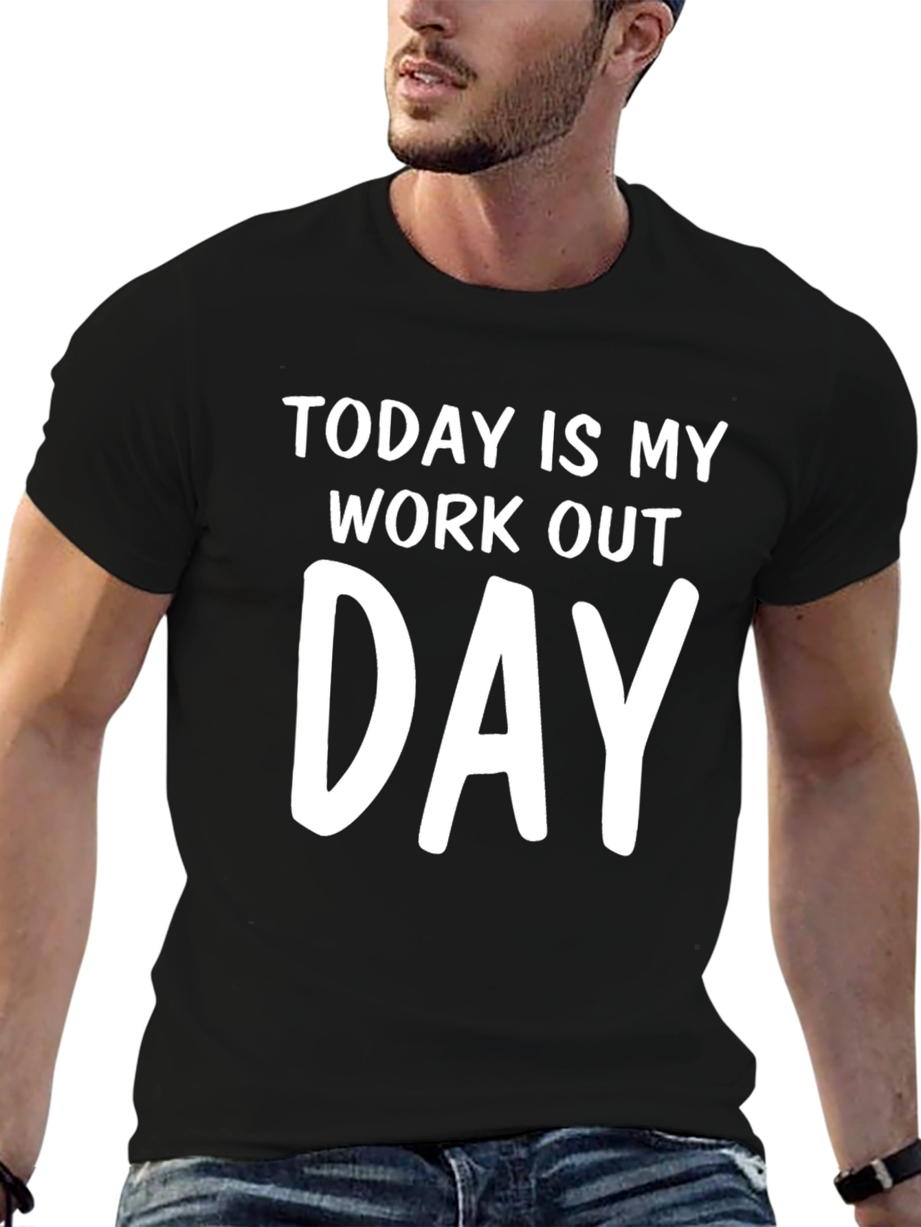 Workout Day Tee: Motivational Fitness T-Shirt