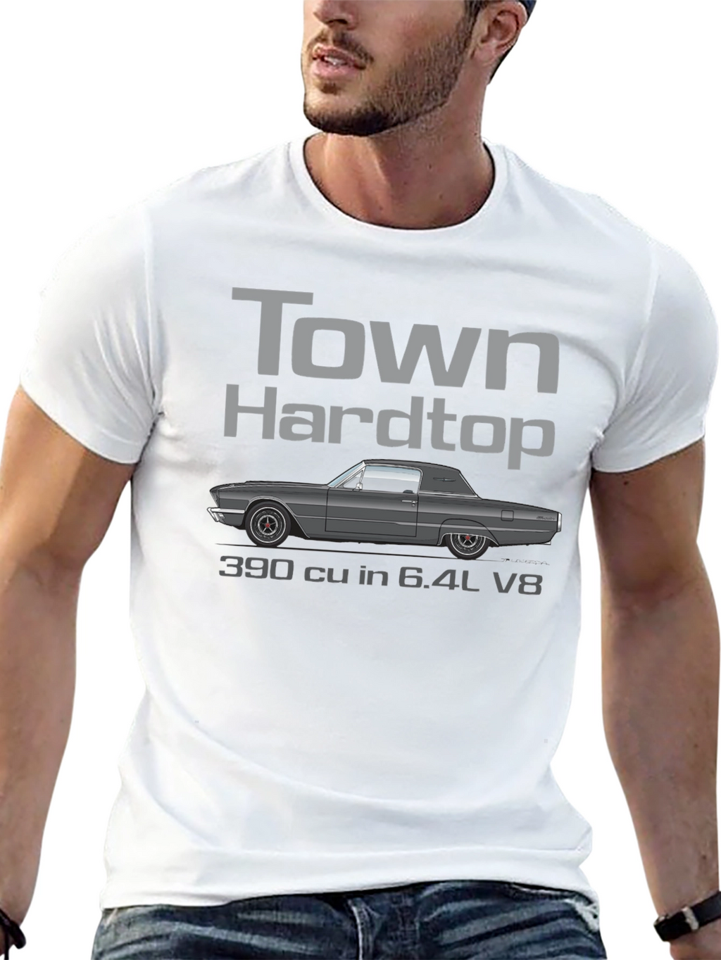 Town Hardtop V8 Car T-Shirt