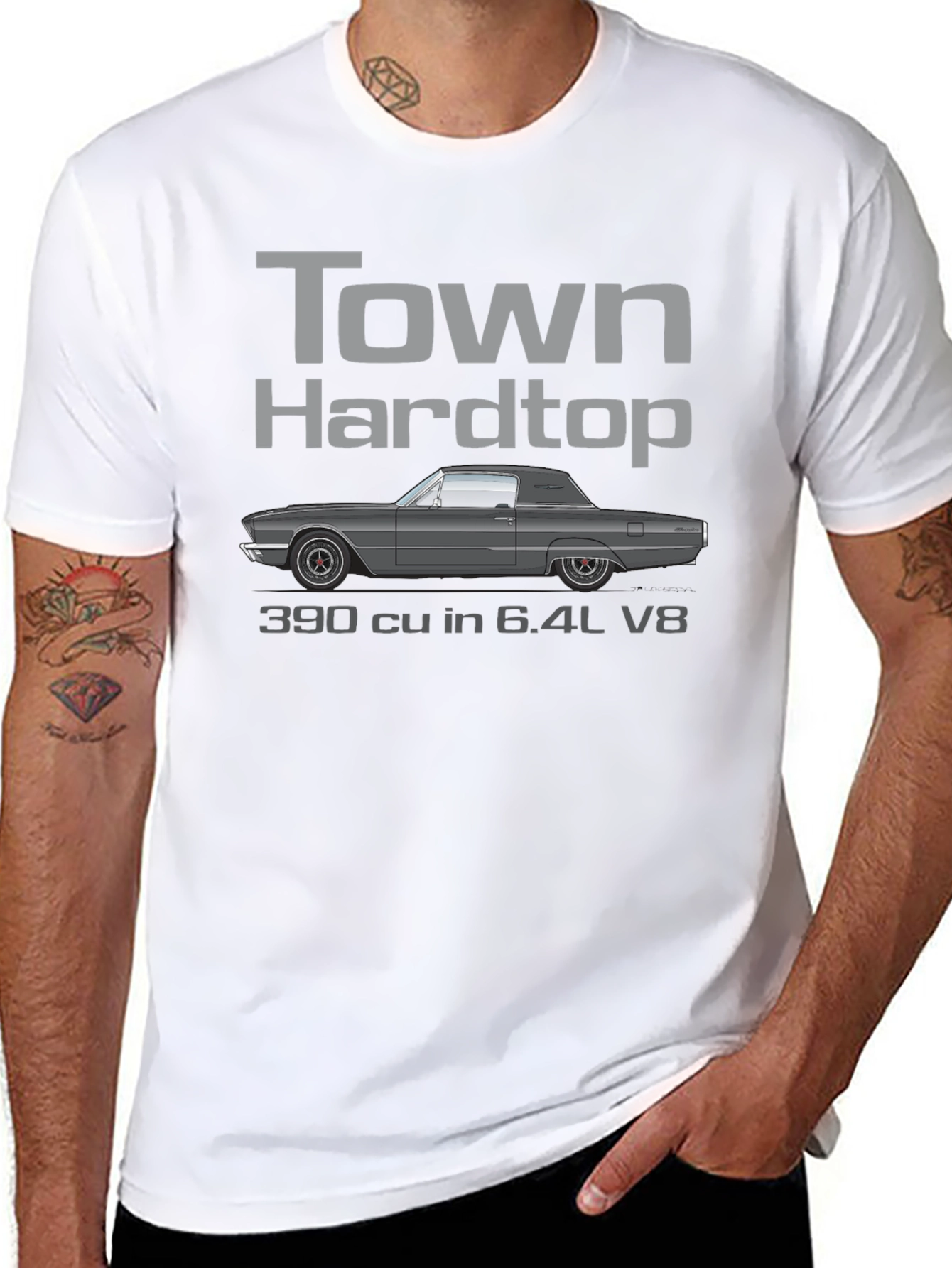 Town Hardtop V8 Car T-Shirt
