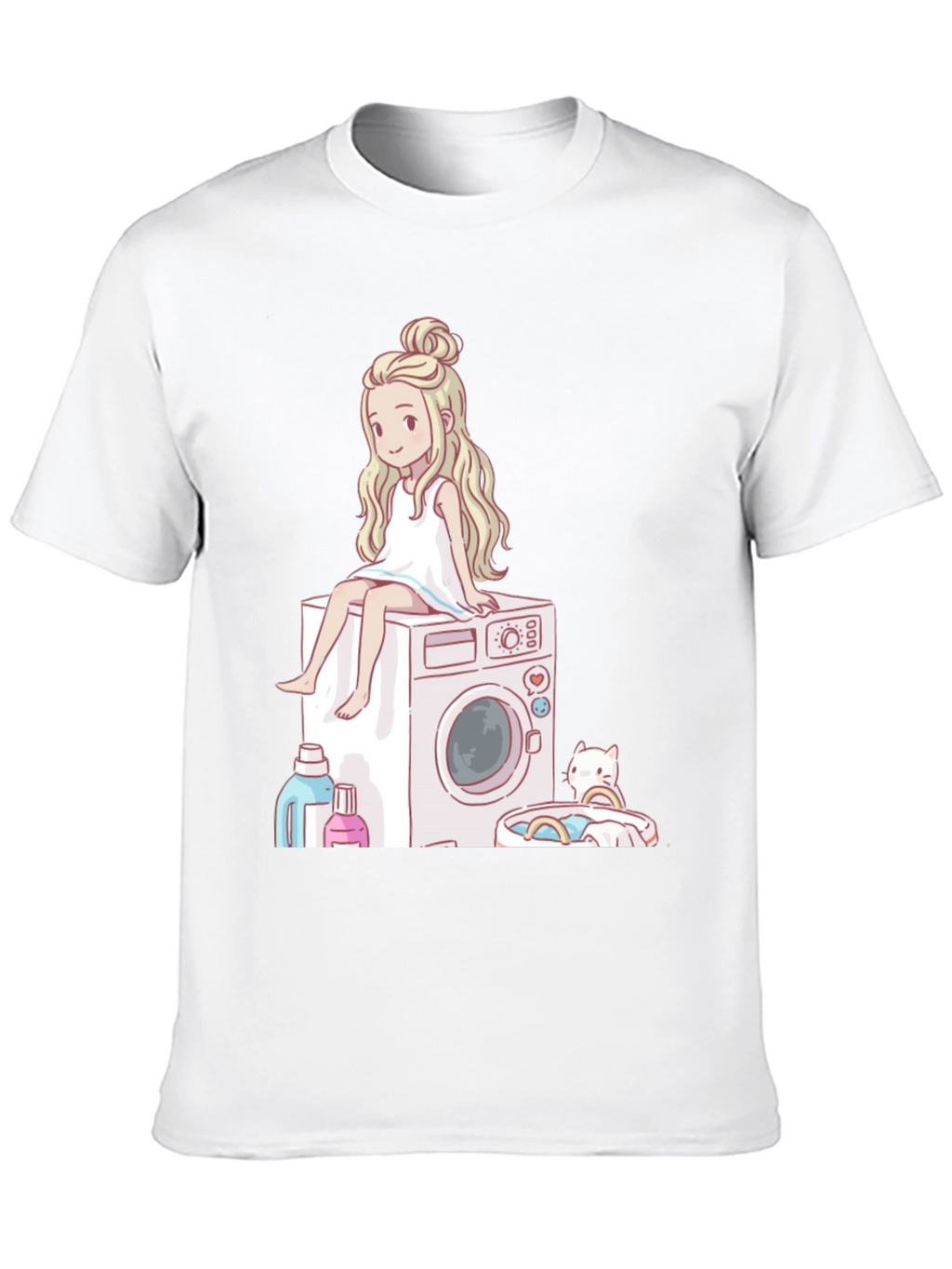 Laundry Day Cartoon Graphic Tee