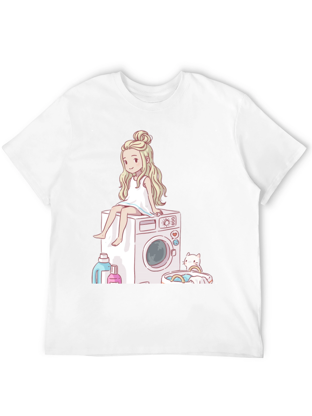 Laundry Day Cartoon Graphic Tee