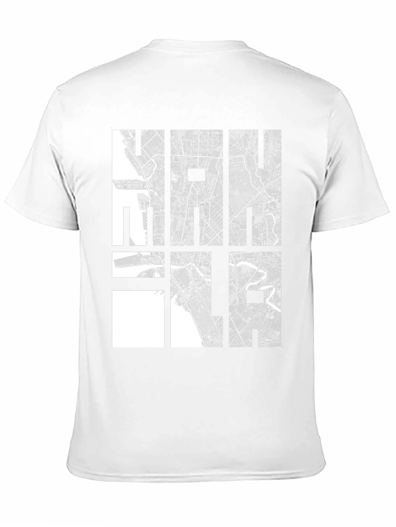 City Map Graphic Tee - Cool Black Casual Shirt