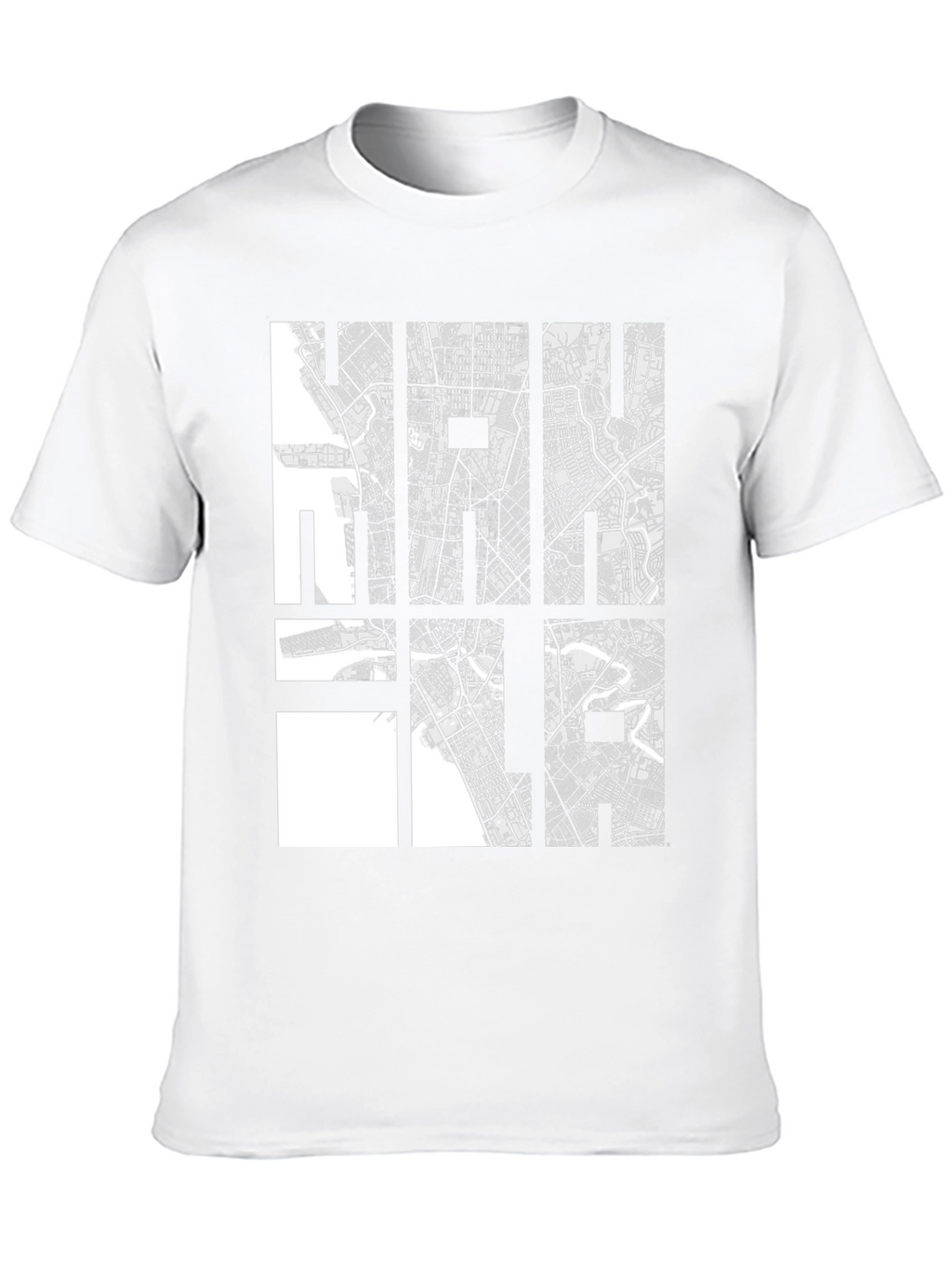 City Map Graphic Tee - Cool Black Casual Shirt