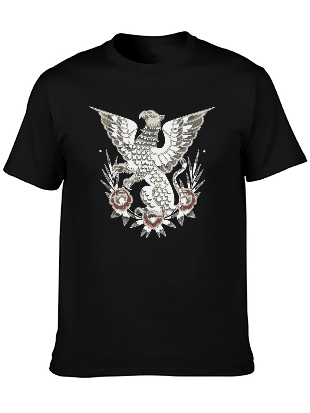 Griffin Graphic Print T-Shirt - Black