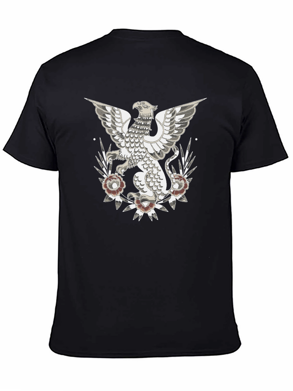 Griffin Graphic Print T-Shirt - Black