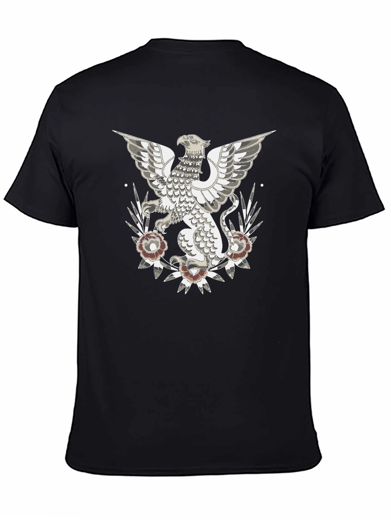 Griffin Graphic Print T-Shirt - Black