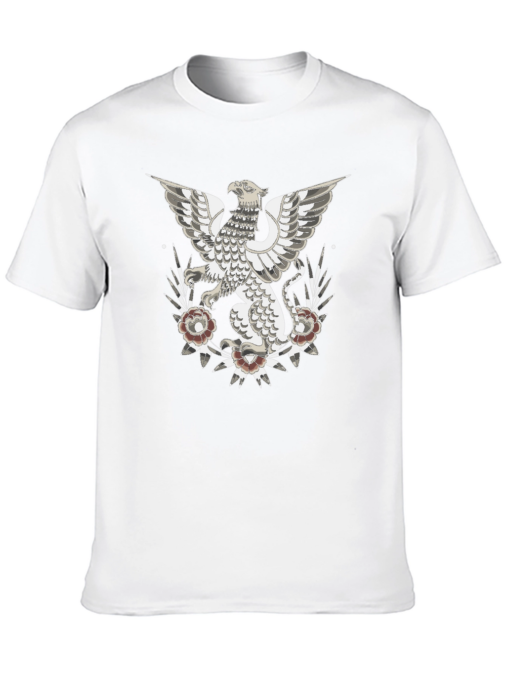 Griffin Graphic Print T-Shirt - Black