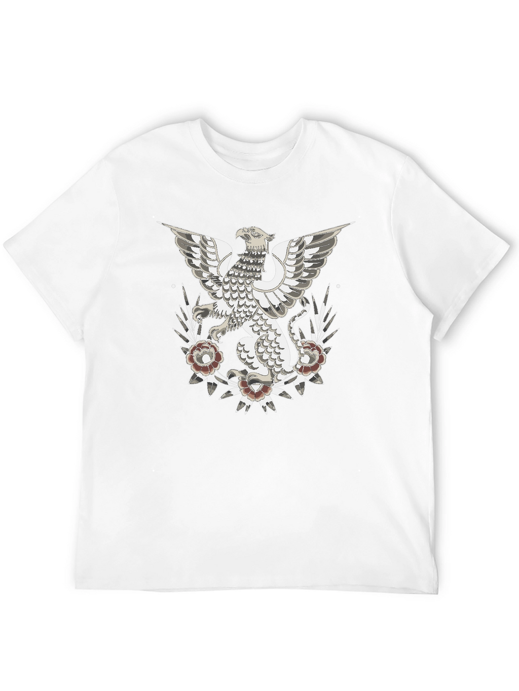Griffin Graphic Print T-Shirt - Black