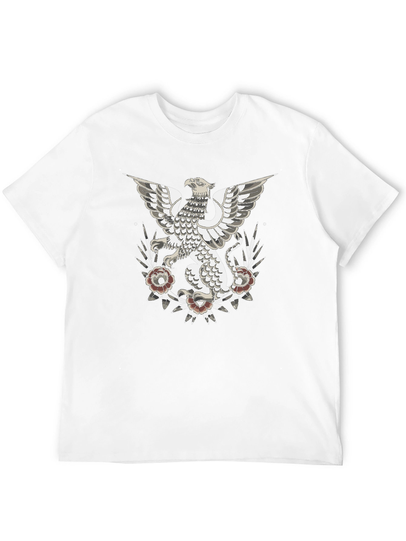 Griffin Graphic Print T-Shirt - Black