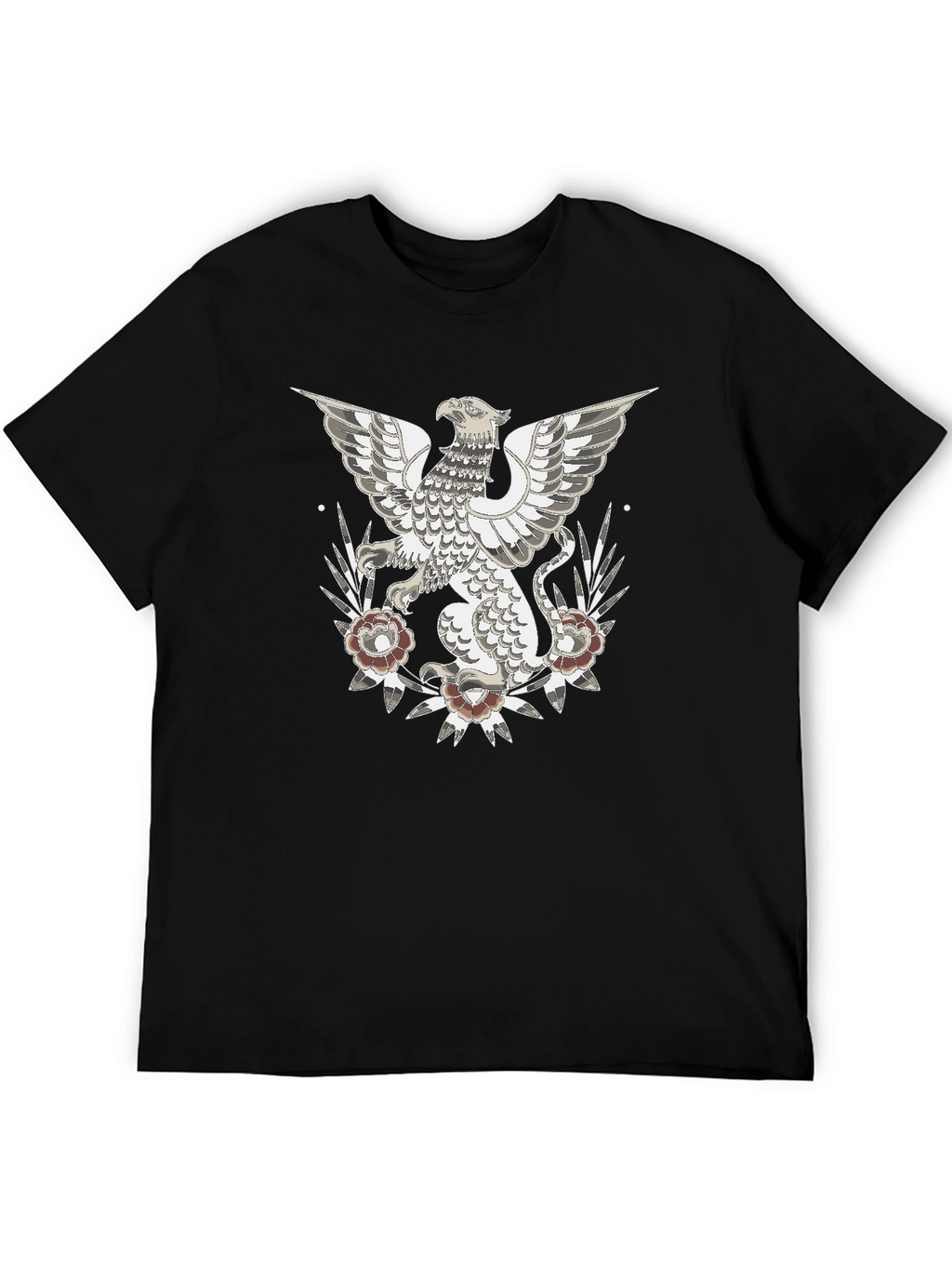 Griffin Graphic Print T-Shirt - Black