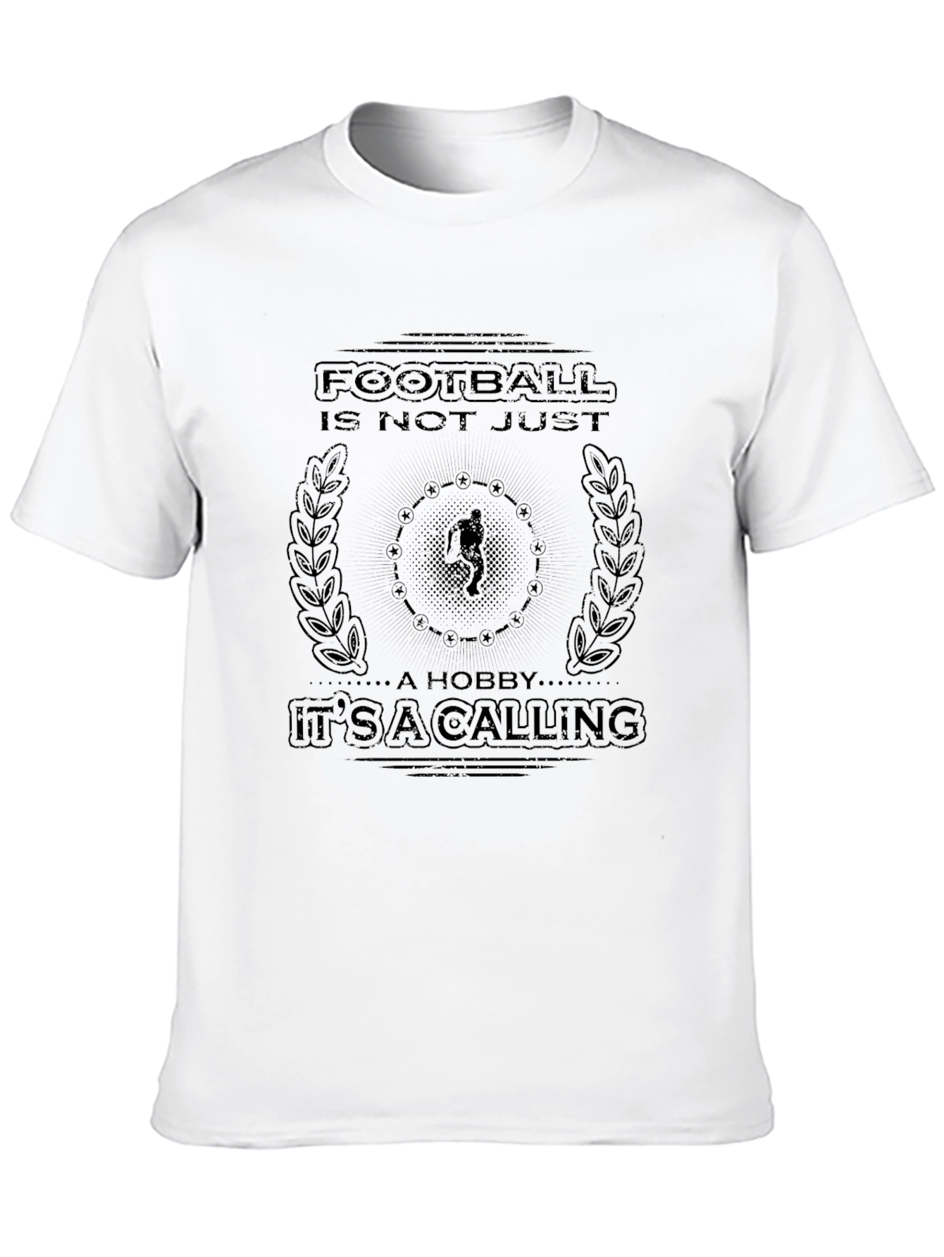 Football is Not Just a Hobby Mens Black T-shirt