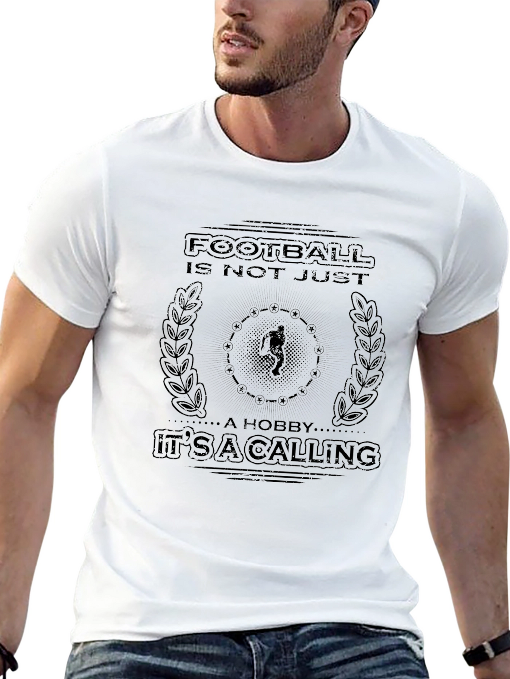 Football is Not Just a Hobby Mens Black T-shirt