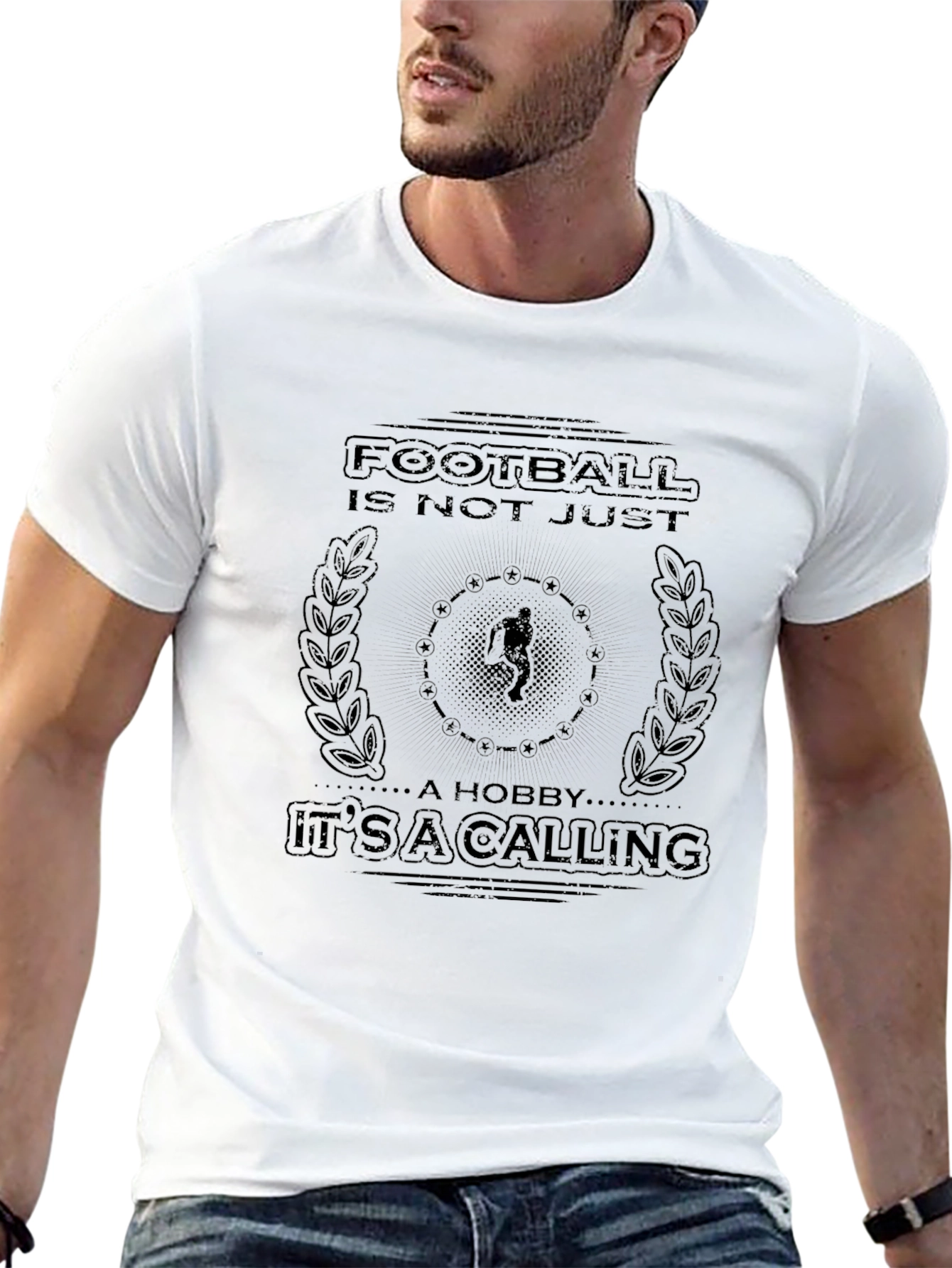 Football is Not Just a Hobby Mens Black T-shirt