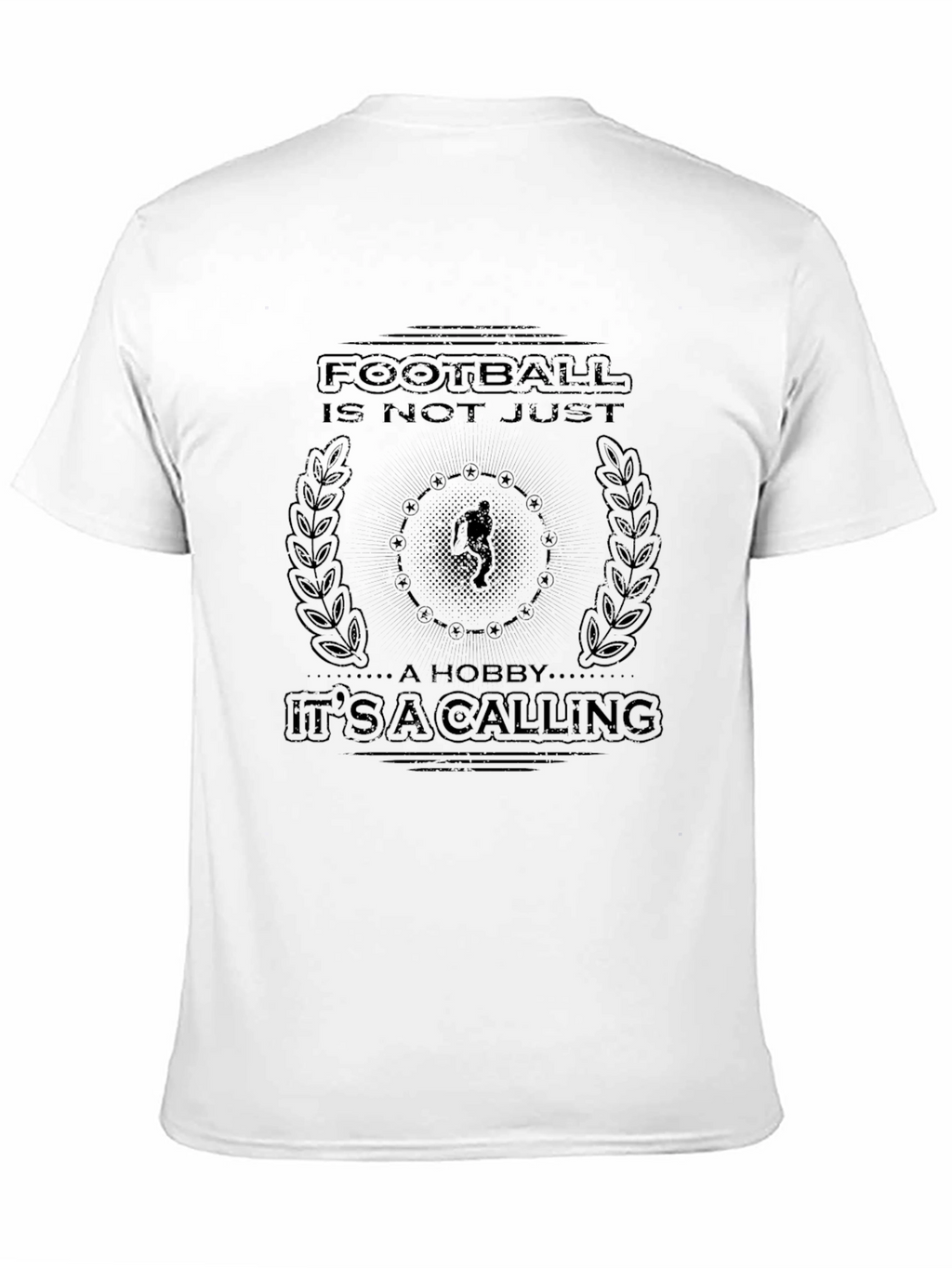 Football is Not Just a Hobby Mens Black T-shirt