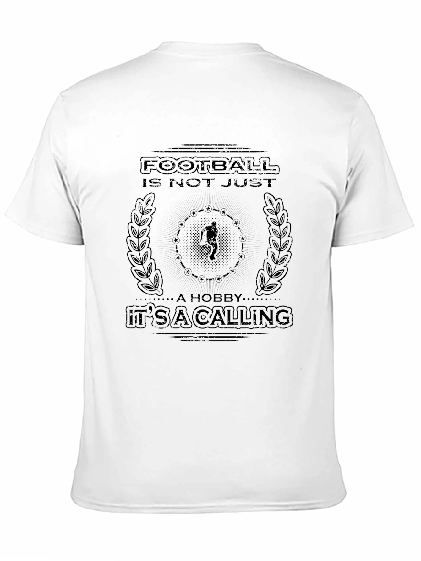 Football is Not Just a Hobby Mens Black T-shirt