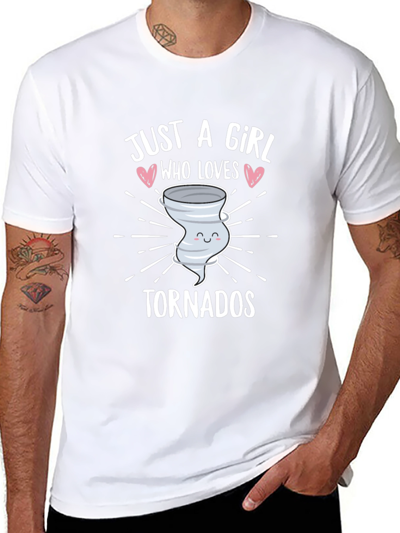 Girl Who Loves Tornadoes T-Shirt