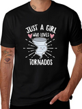 Girl Who Loves Tornadoes T-Shirt