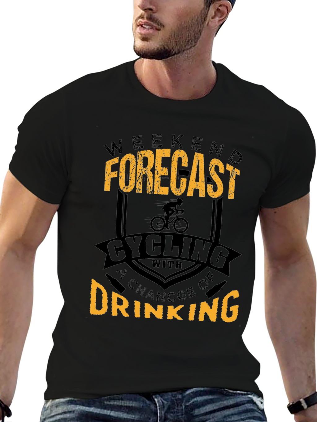 Weekend Forecast Cycling & Drinking T-Shirt