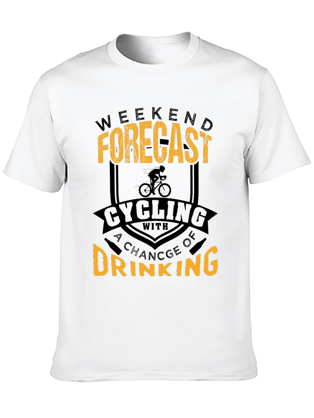 Weekend Forecast Cycling & Drinking T-Shirt