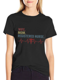 Wife Mom Registered Nurse T-Shirt