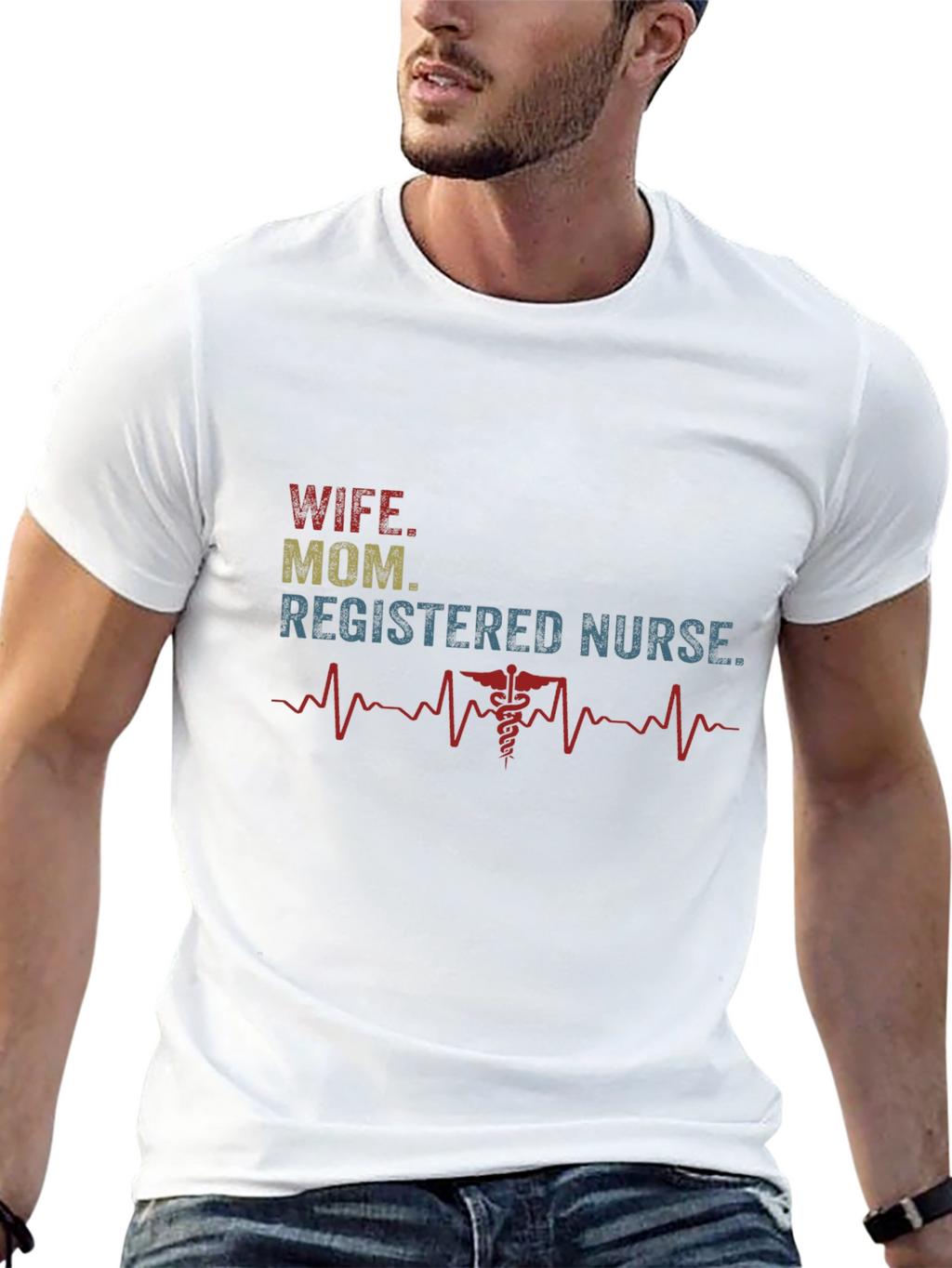 Wife Mom Registered Nurse T-Shirt