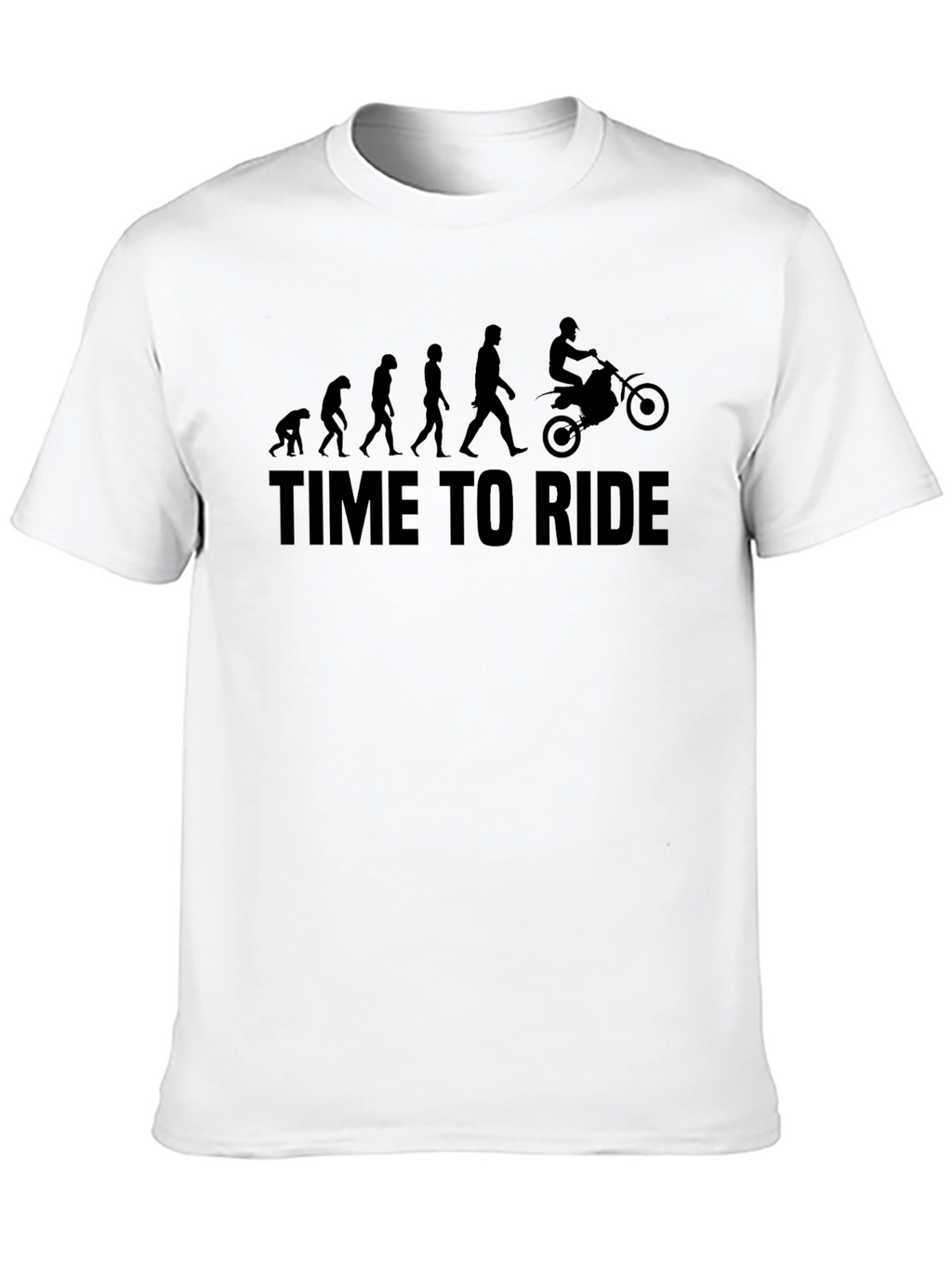 Time to Ride Evolution Graphic Tee - Black