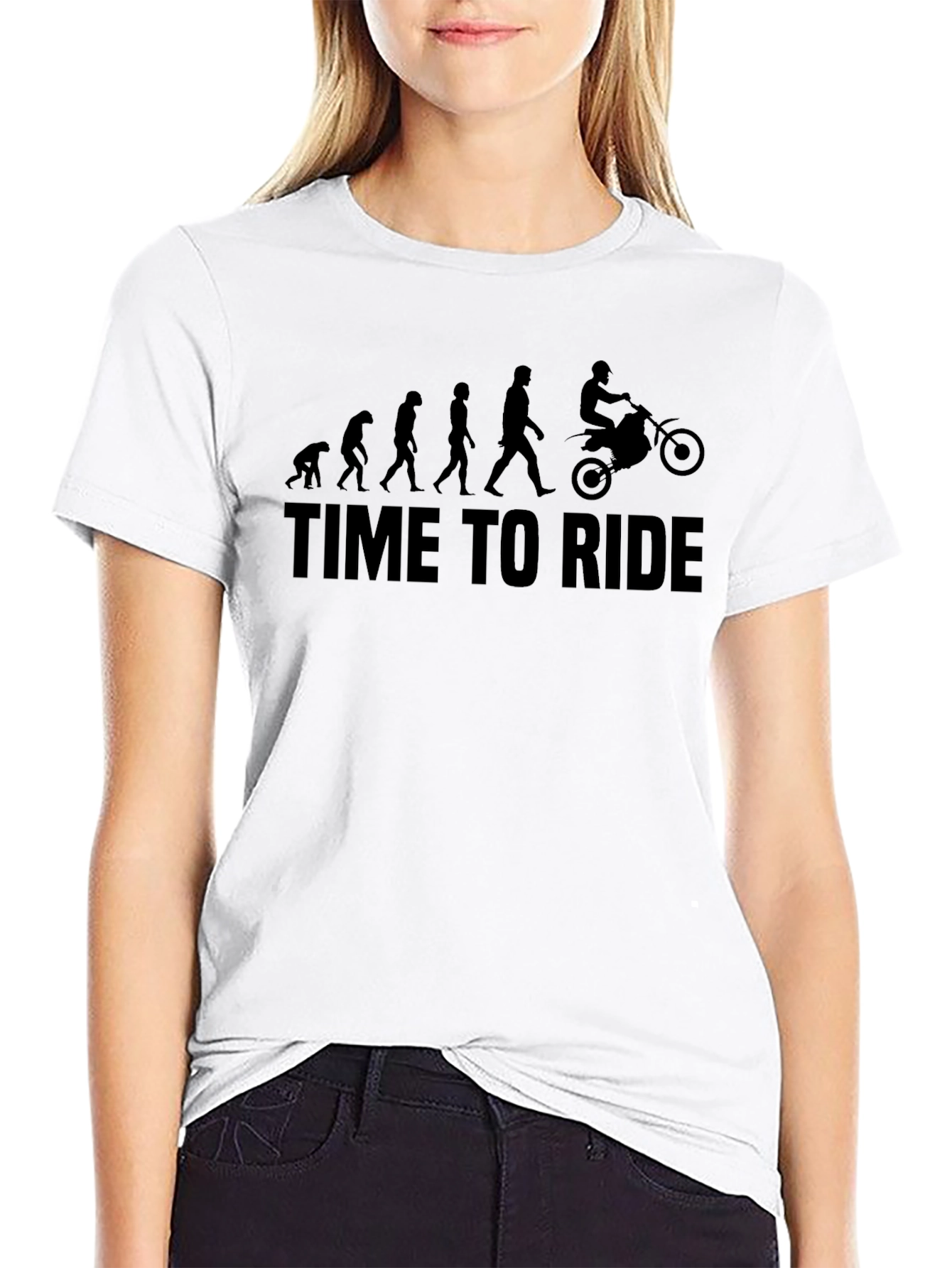 Time to Ride Evolution Graphic Tee - Black