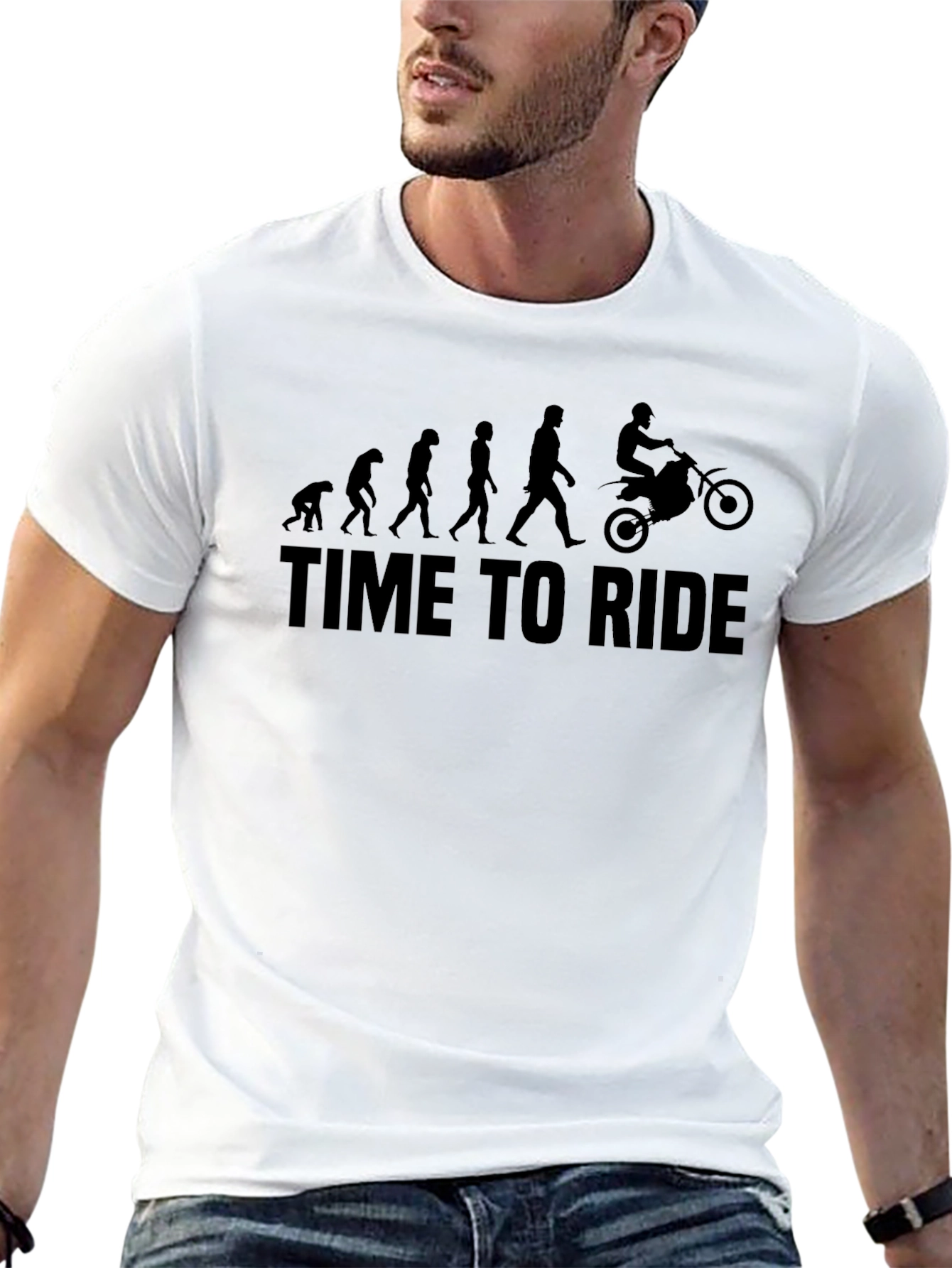 Time to Ride Evolution Graphic Tee - Black