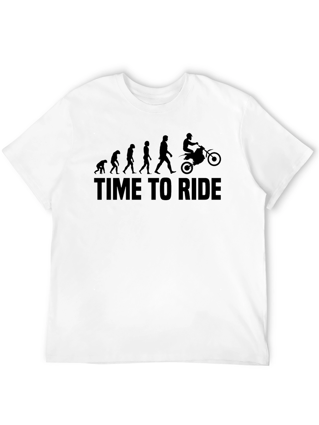 Time to Ride Evolution Graphic Tee - Black