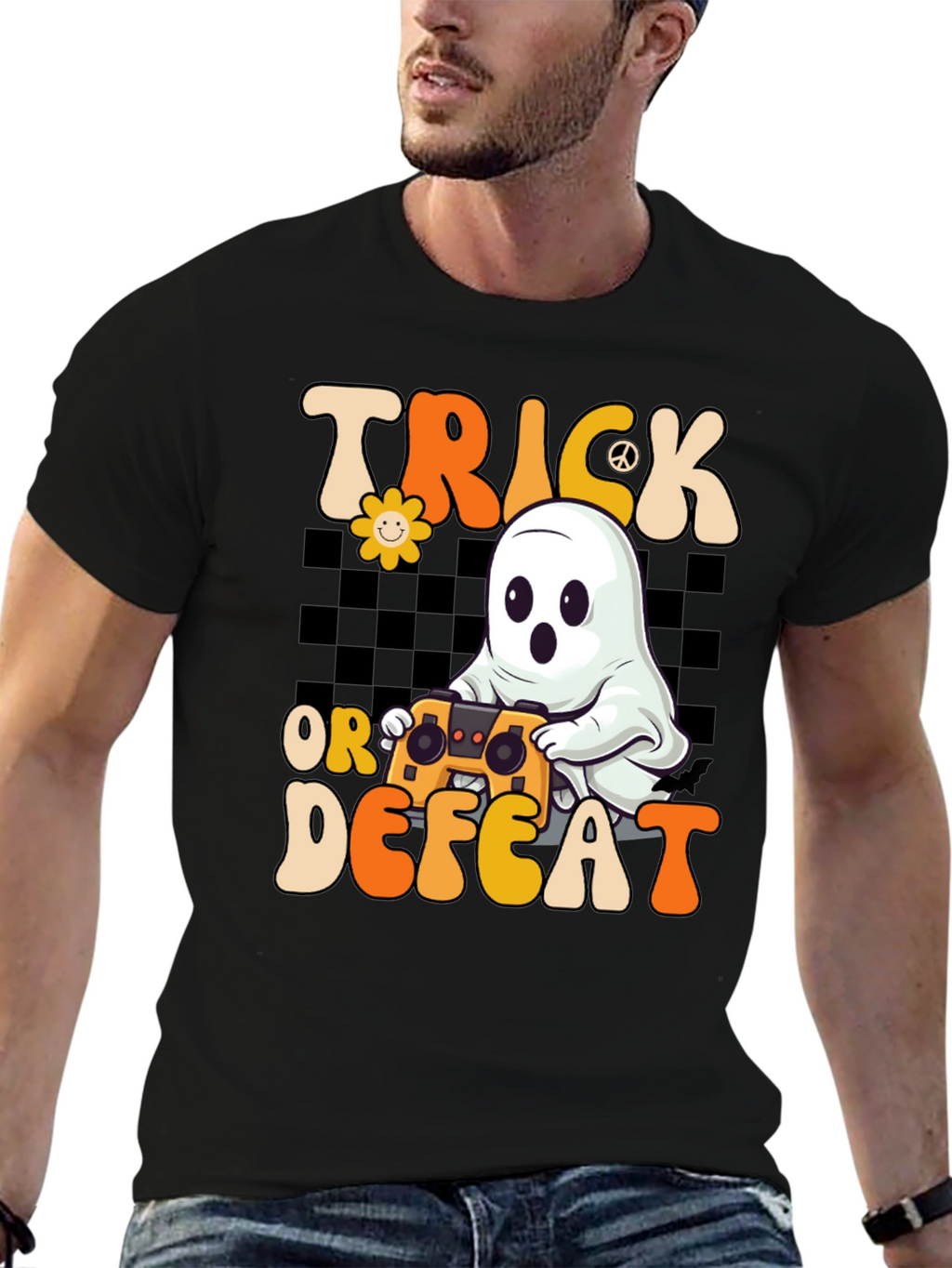 Trick or Defeat Halloween Gamer T-Shirt