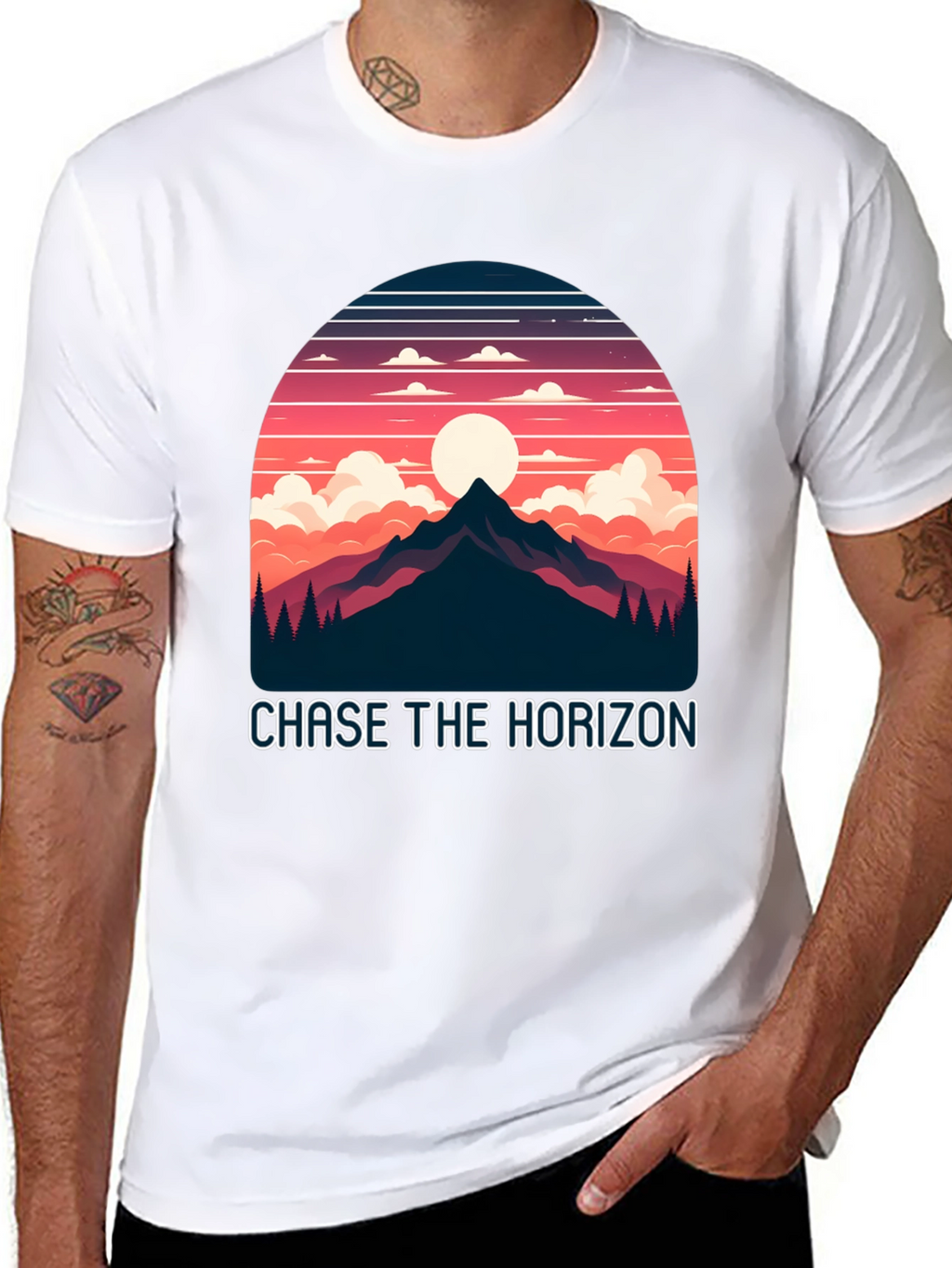 Chase the Horizon Graphic Tee - Adventure Shirt