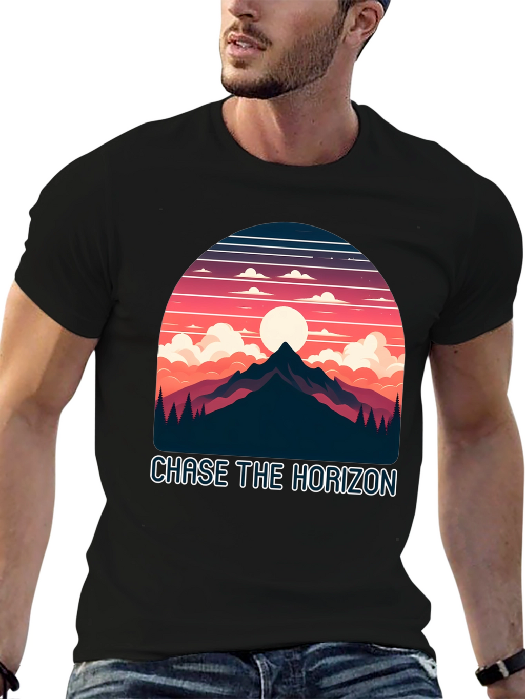 Chase the Horizon Graphic Tee - Adventure Shirt