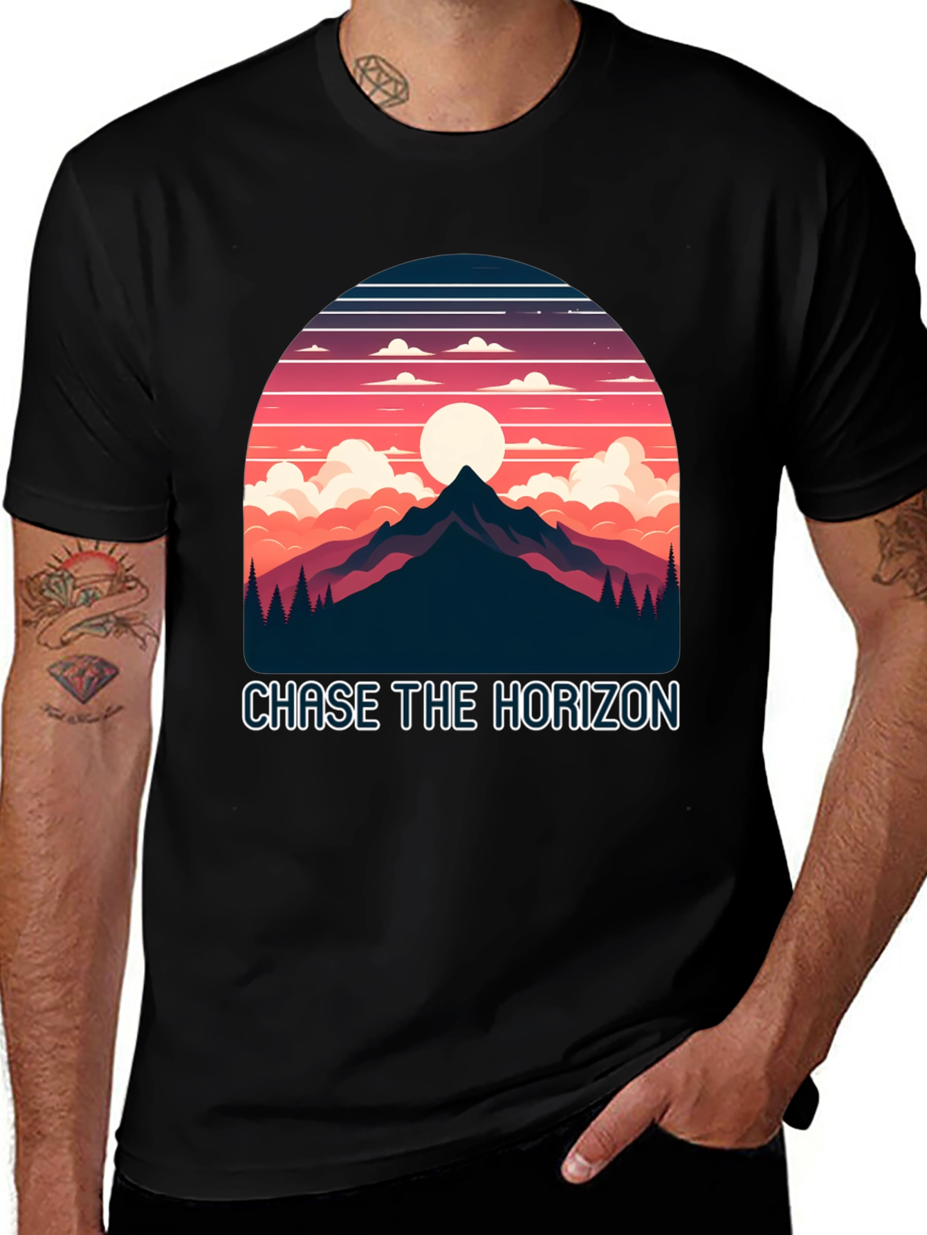 Chase the Horizon Graphic Tee - Adventure Shirt