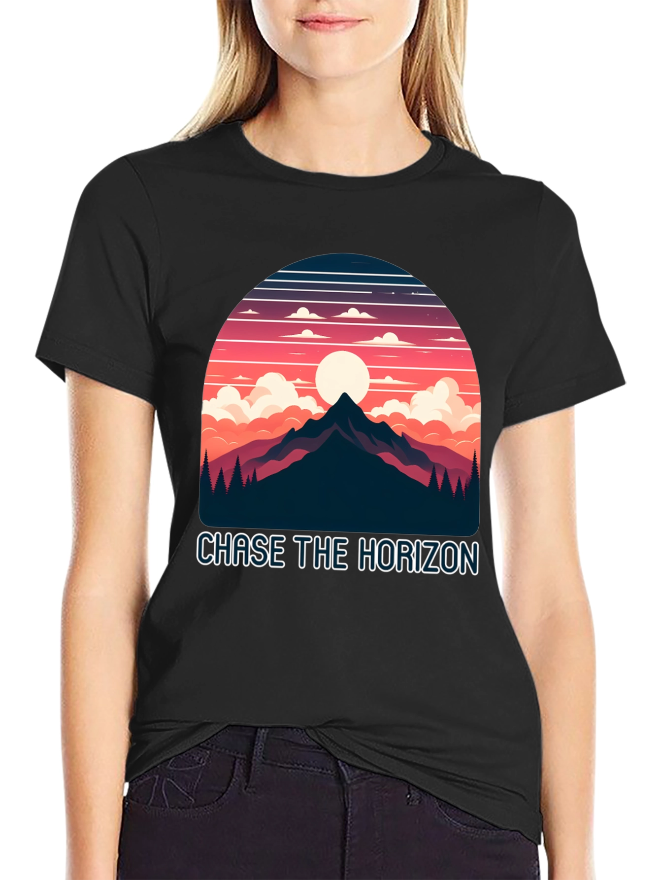 Chase the Horizon Graphic Tee - Adventure Shirt