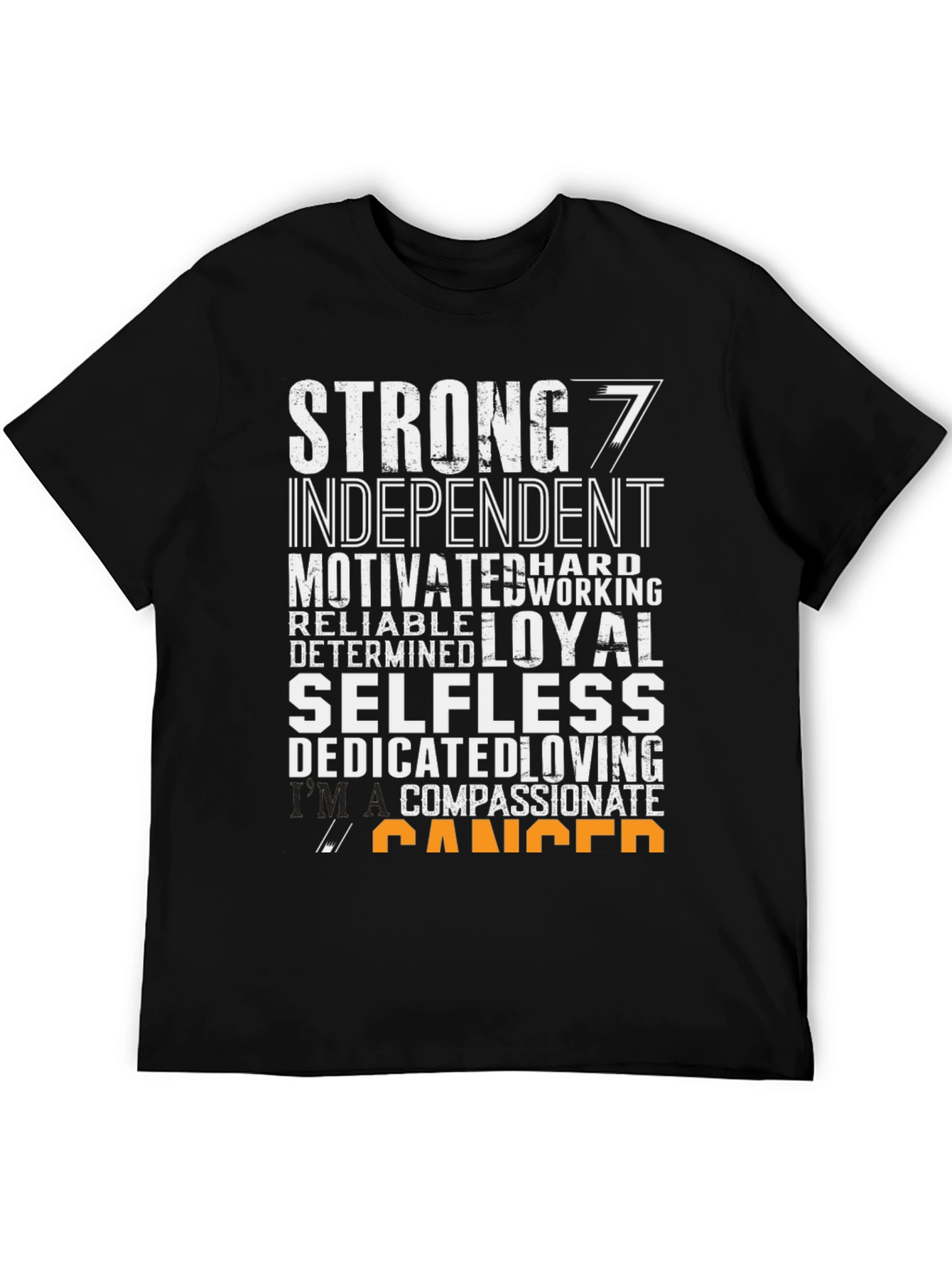 Strong Cancer Zodiac Sign T-Shirt