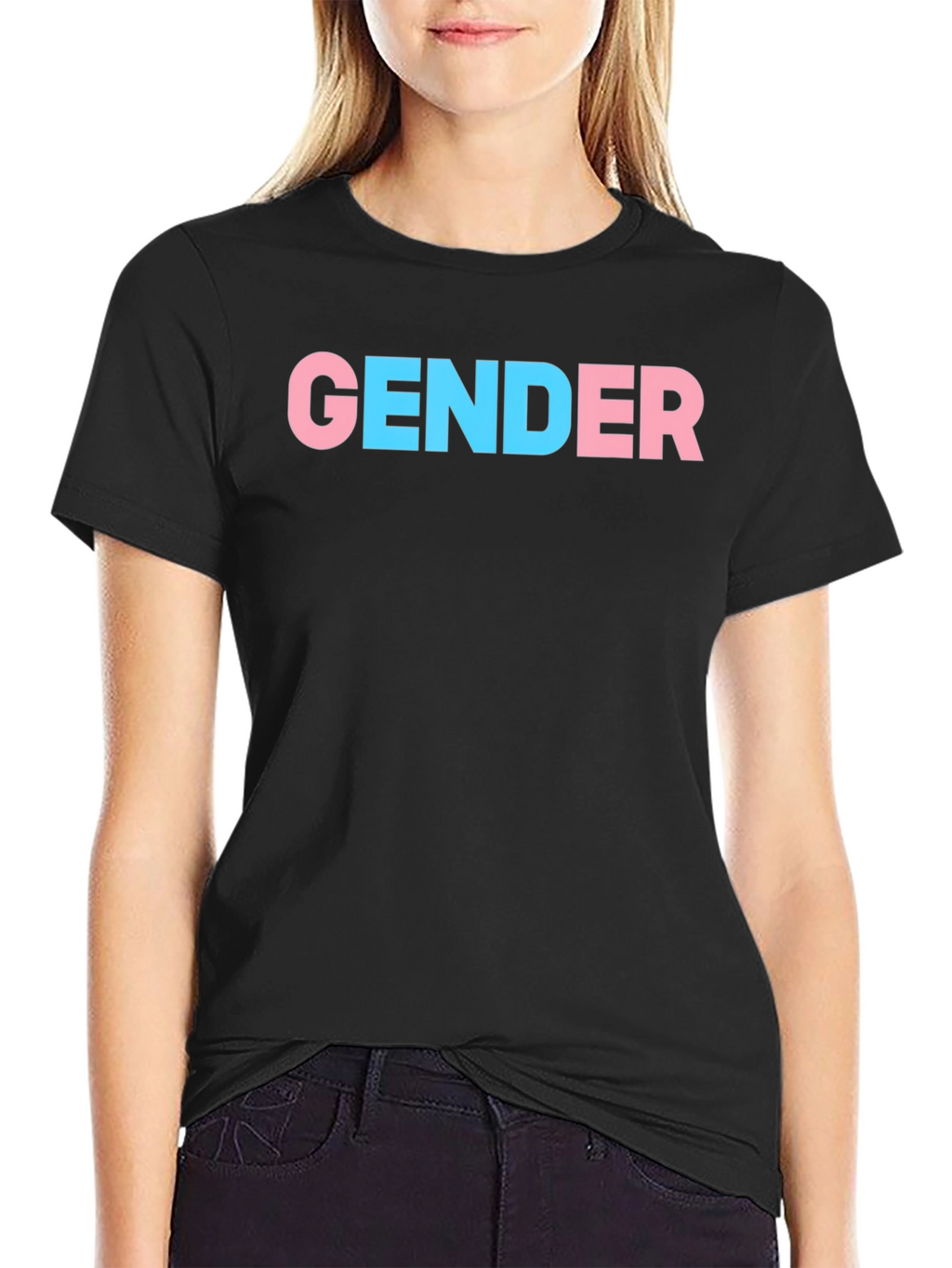 Gender Pride T-Shirt - Black Cotton Blend