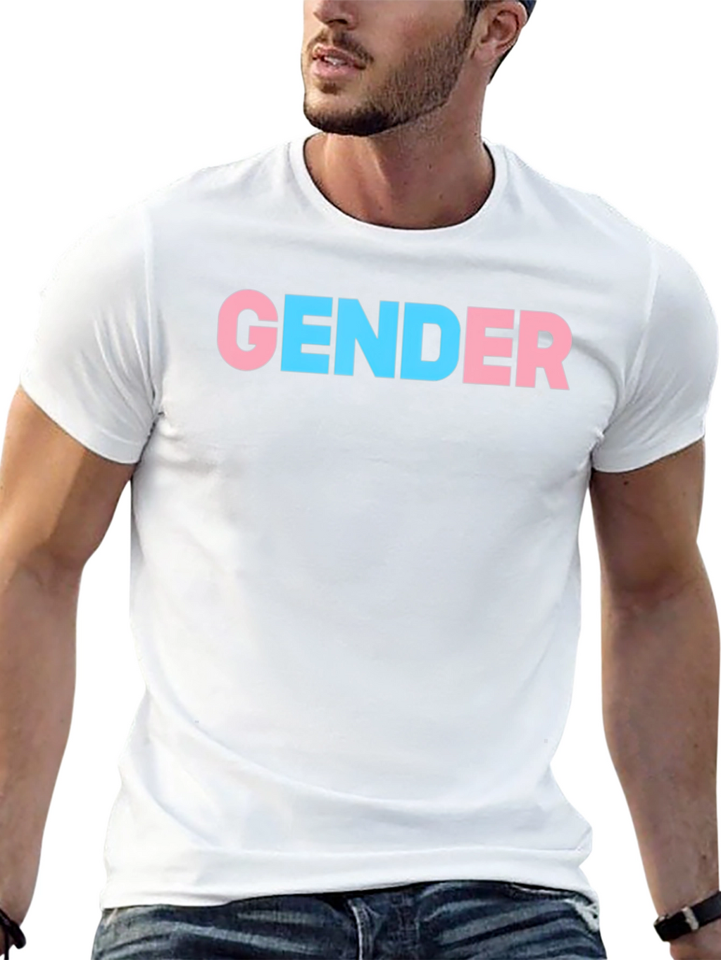 Gender Pride T-Shirt - Black Cotton Blend