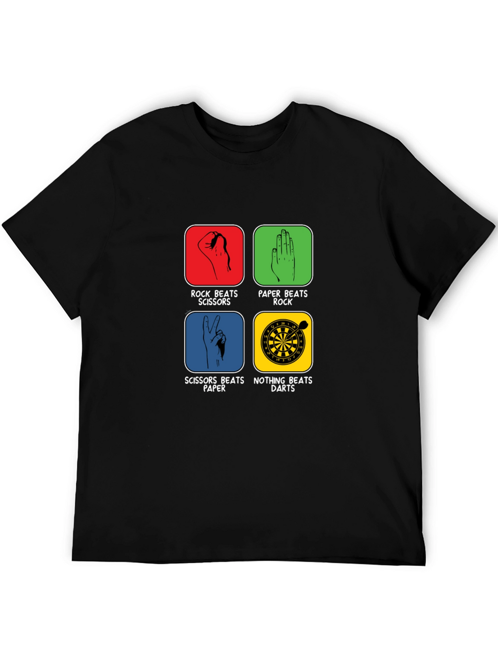 Rock Paper Scissors Darts Graphic Tee