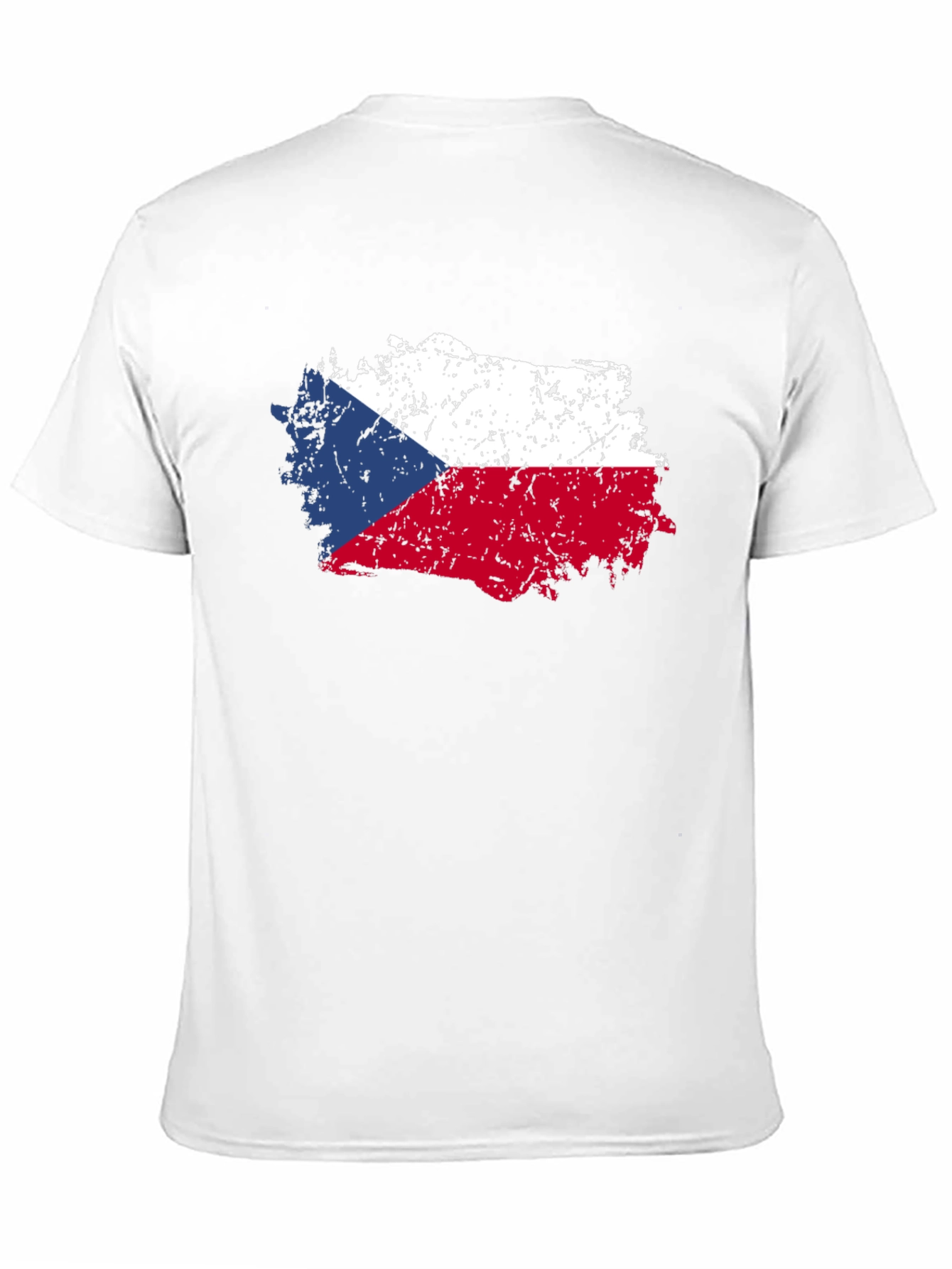 Czech Republic Flag T-Shirt - Distressed Design