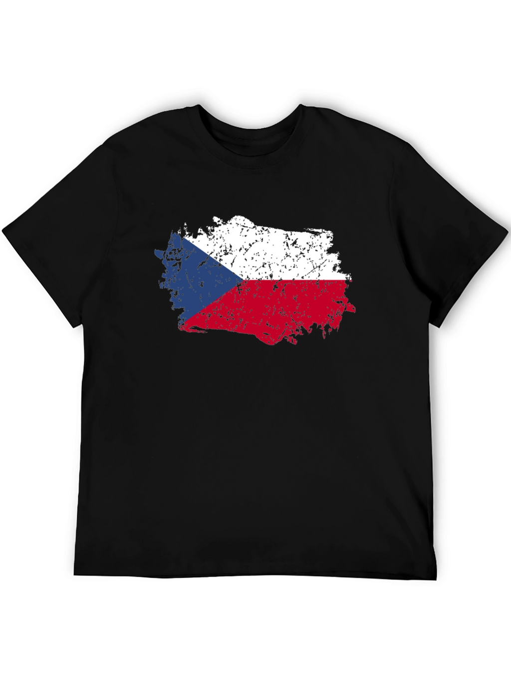 Czech Republic Flag T-Shirt - Distressed Design