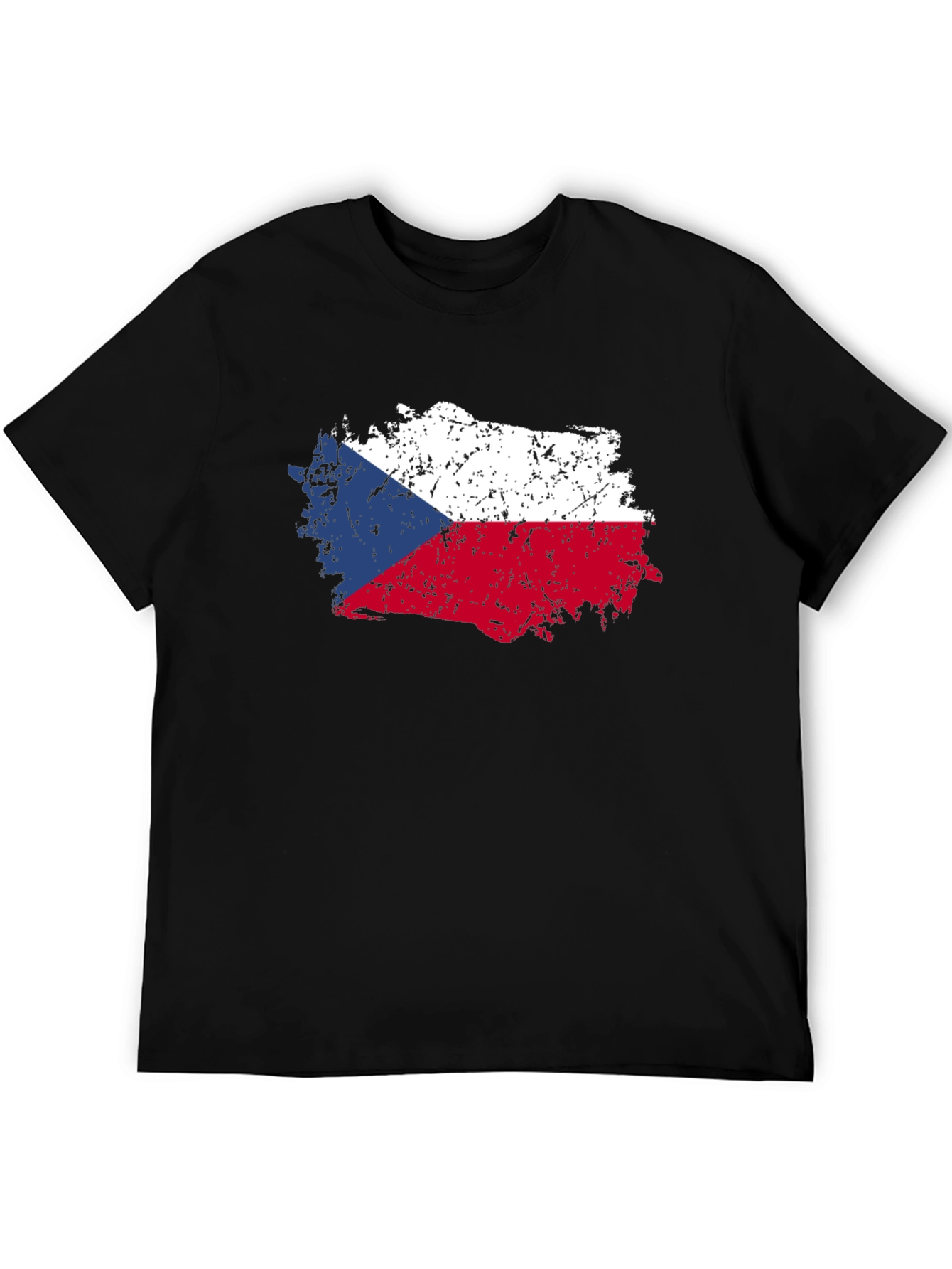 Czech Republic Flag T-Shirt - Distressed Design