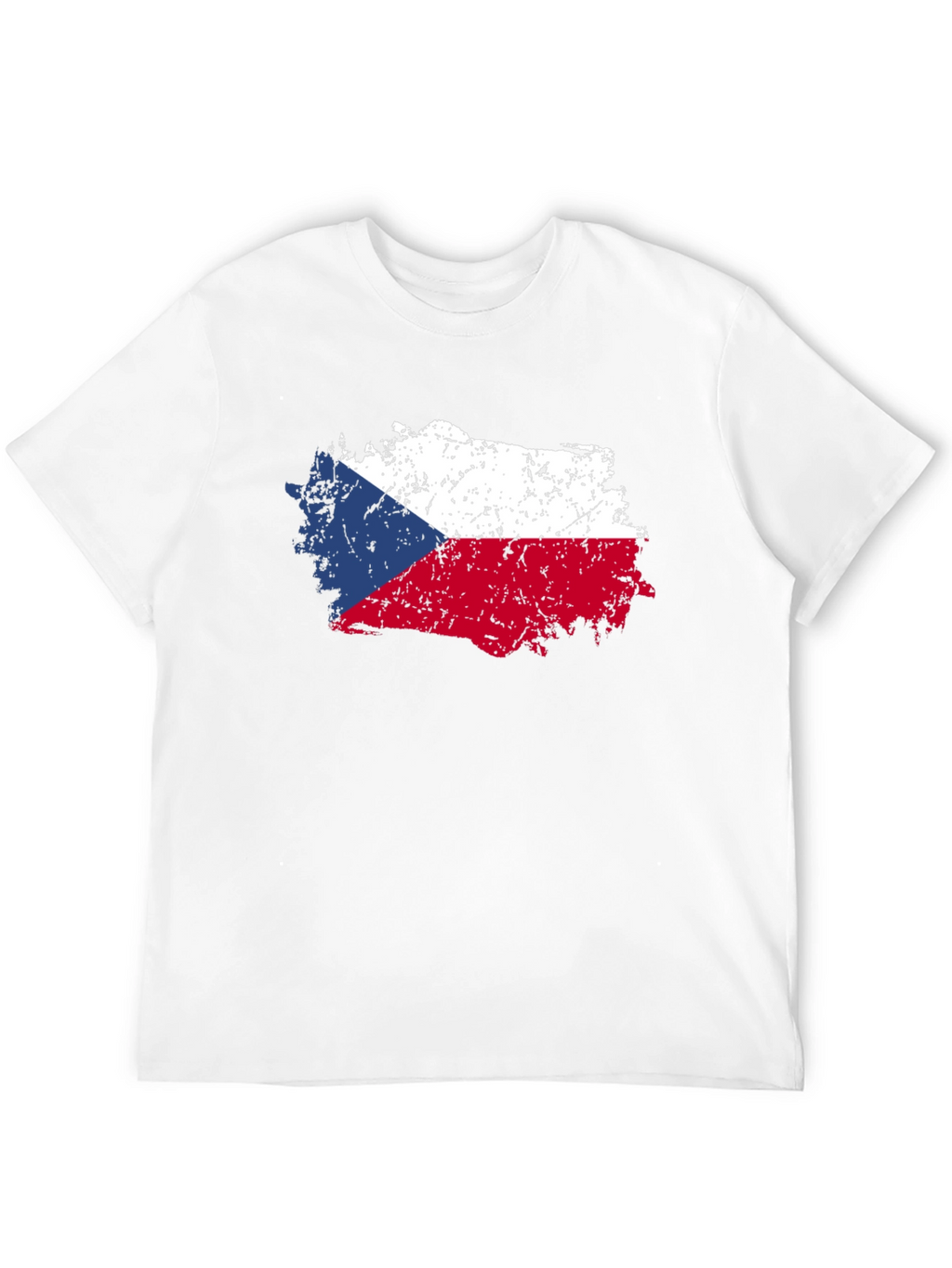 Czech Republic Flag T-Shirt - Distressed Design