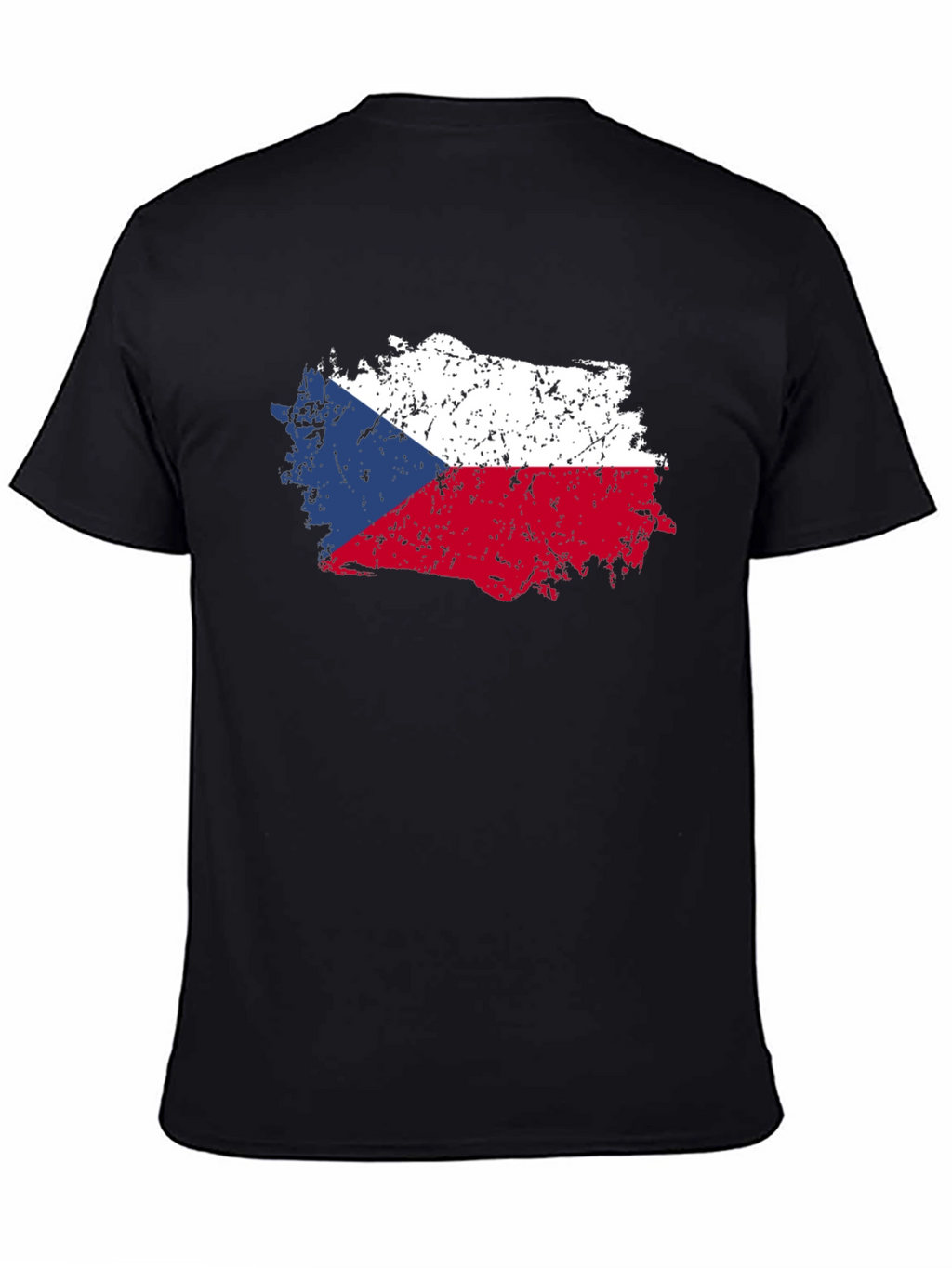 Czech Republic Flag T-Shirt - Distressed Design