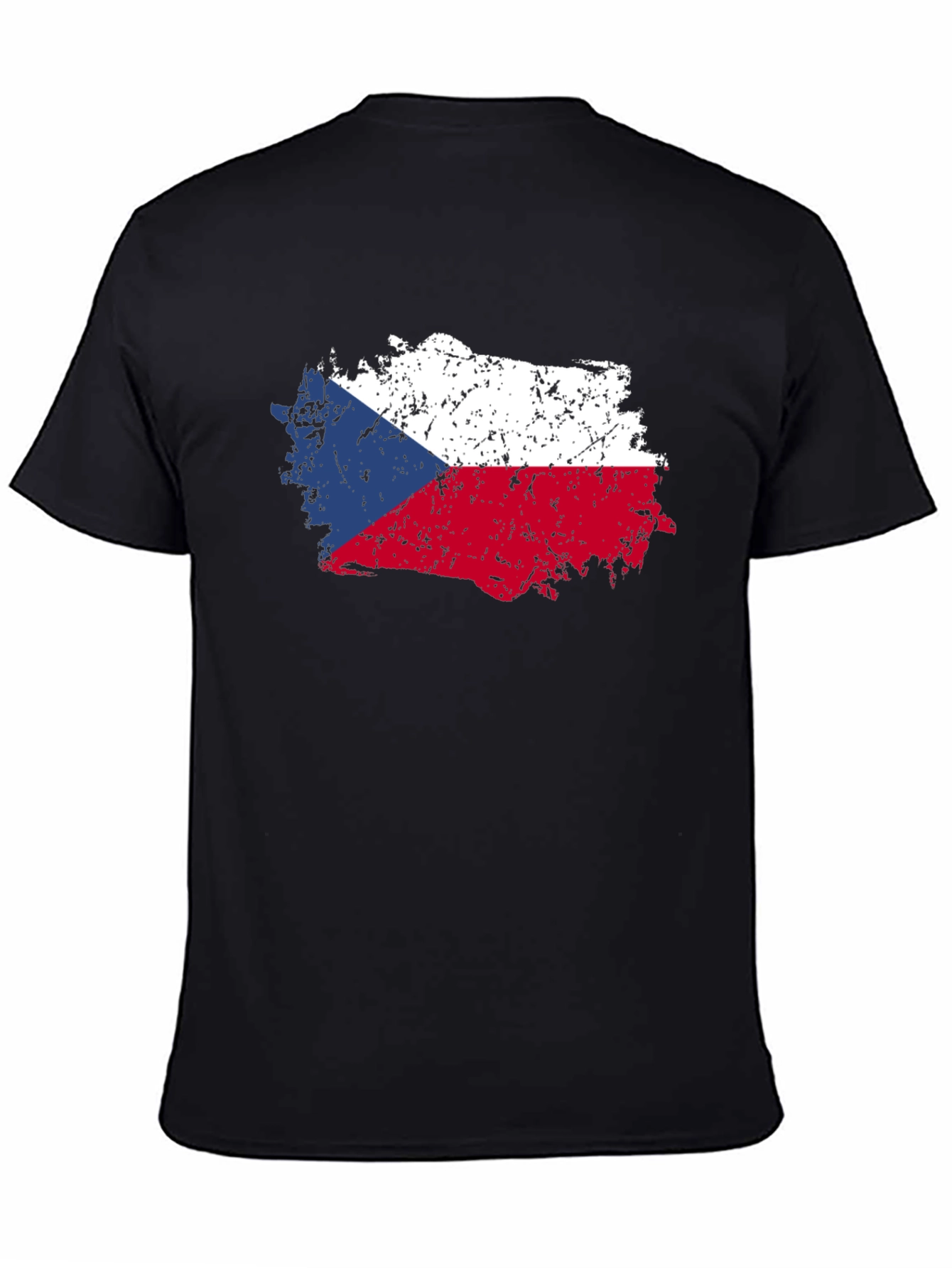 Czech Republic Flag T-Shirt - Distressed Design