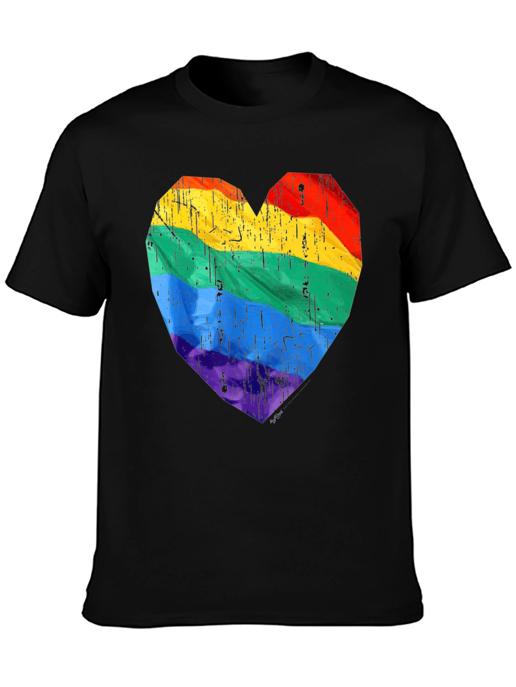 LGBT Pride Heart Graphic T-Shirt