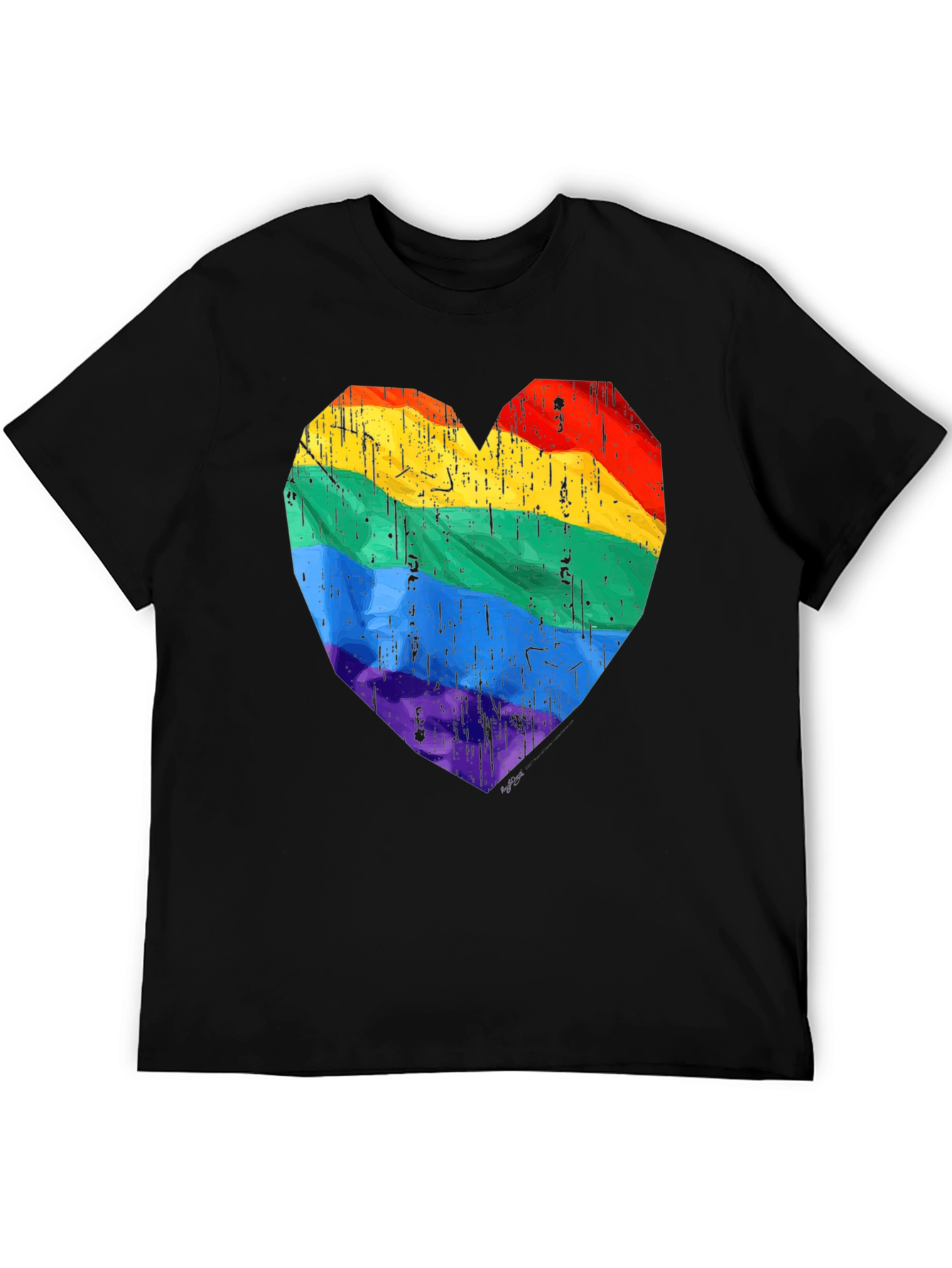 LGBT Pride Heart Graphic T-Shirt