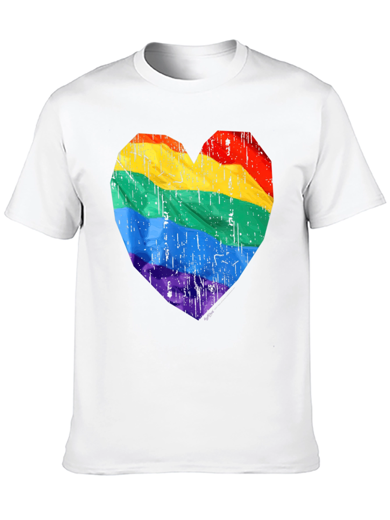 LGBT Pride Heart Graphic T-Shirt
